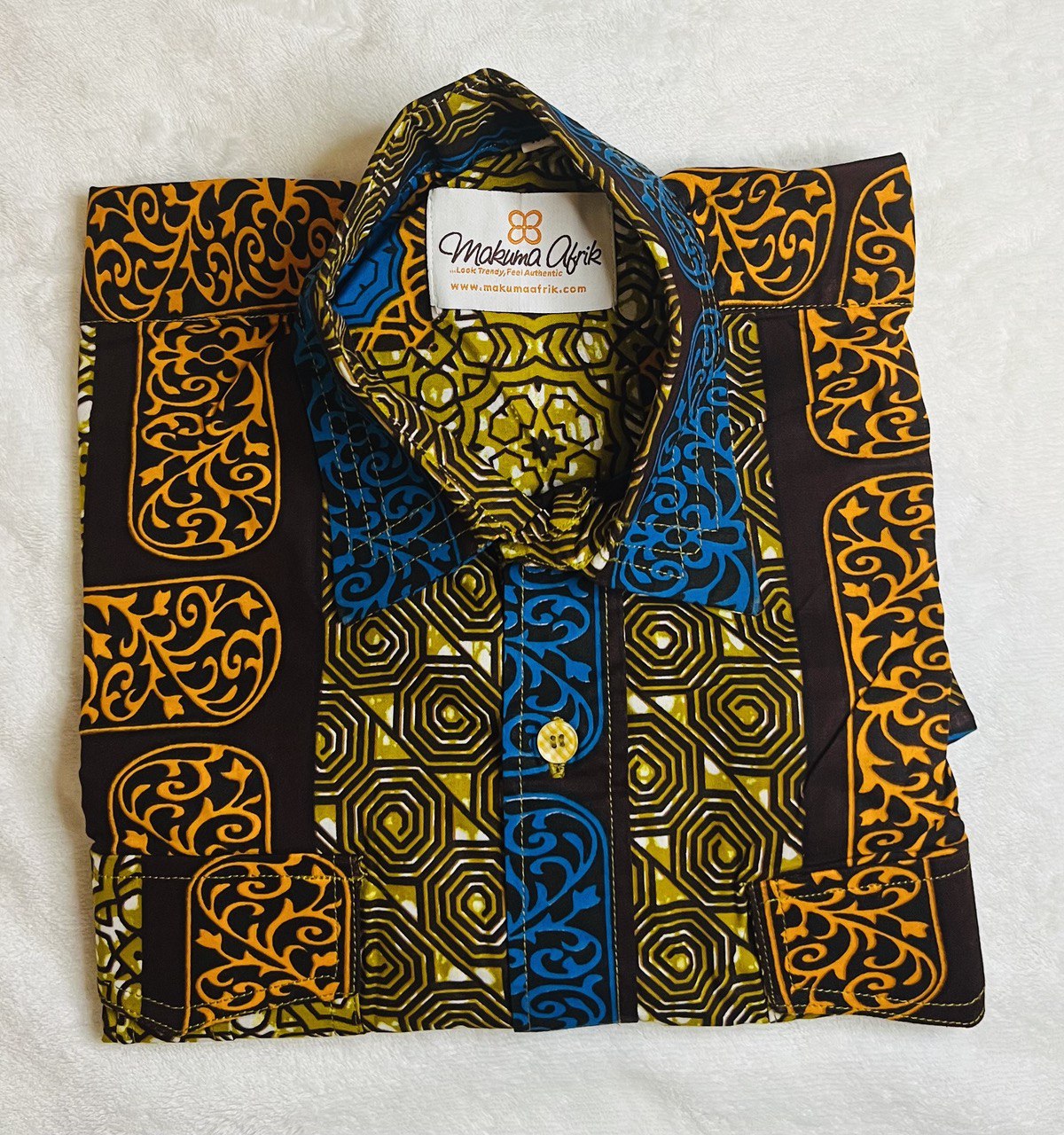 African Print Shirt – Bob – Makuma Afrik